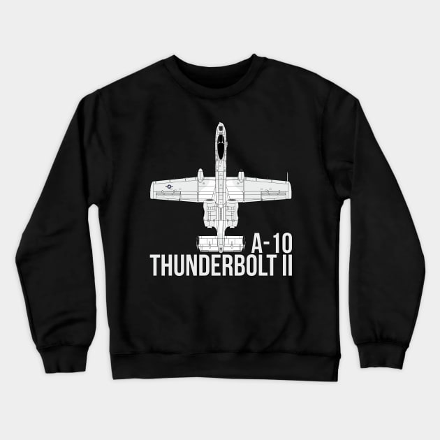 A-10 Thunderbolt II Crewneck Sweatshirt by FAawRay